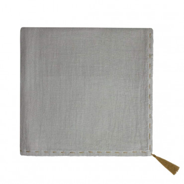 Grand lange en coton bio - Nana swaddle Gris