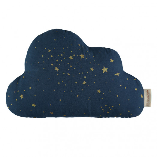 Coussin Cloud - Gold stella / Night blue