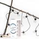 Coffret guirlande LED en transparent pour extérieur - Noir