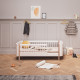 Lit junior Wood Mini+ - Blanc et chêne
