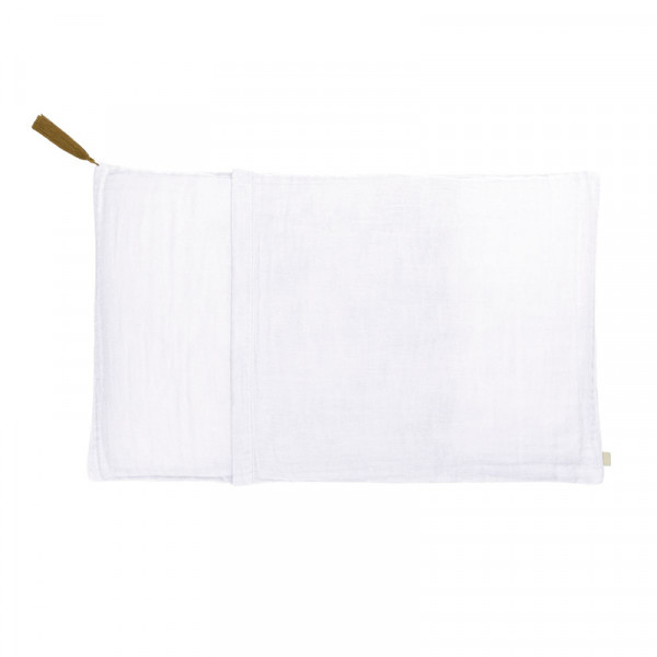 Taie d'oreiller en coton bio - Blanc