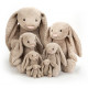 Peluche lapin bashful Huge - Taupe