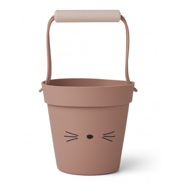 Seau de plage silicone Linda - Dark rose mix