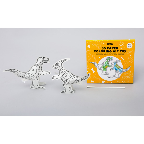 Coloriage jouet 3D - Dinos