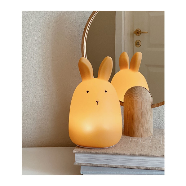 Lampe veilleuse rechargeable Winston - Lapin jaune mellow yellow