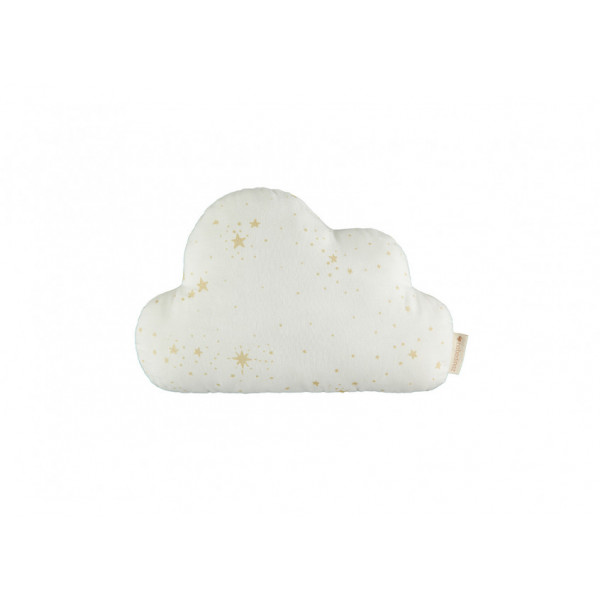 Coussin Cloud - Gold stella white
