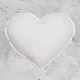 Coussin coeur en coton - Blanc (DS001)