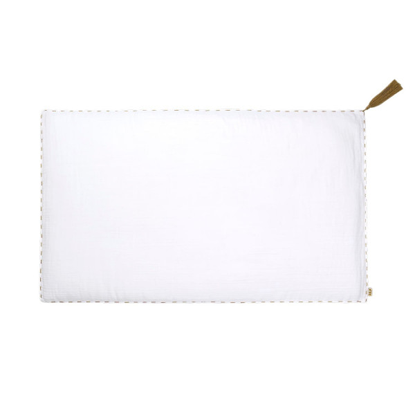 Housse de coussin uni rectangle 40x70 - Blanc (DS001)
