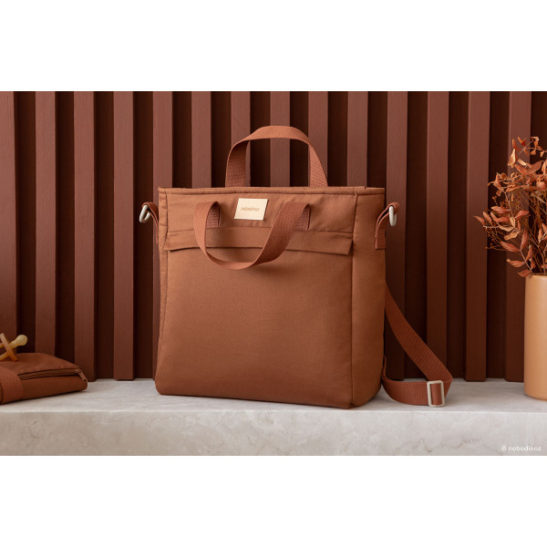 Sac à dos à langer Baby on the go - Clay brown