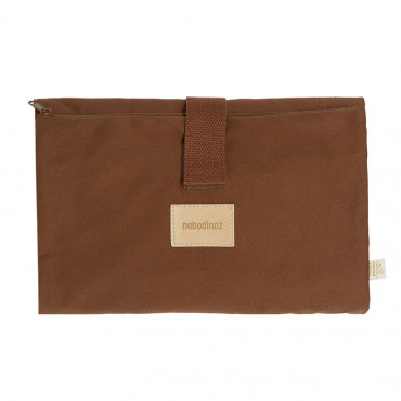 Tapis à langer imperméable Baby on the go - Clay brown