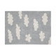 Tapis lavable en coton Clouds 120 x 160 cm - Gris
