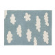 Tapis lavable en coton Clouds 120 x 160 cm - Vintage blue