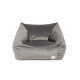 Pouf fauteuil velours Chelsea - Slate grey