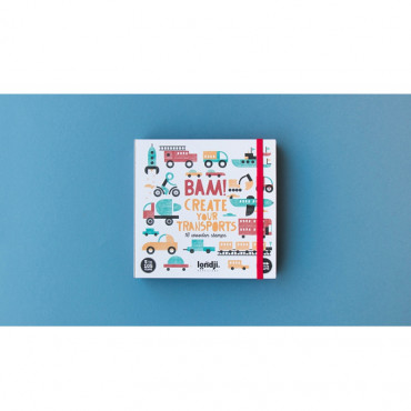 Kit de création tampons BAM! - Transports