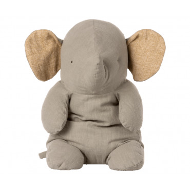 Peluche éléphant Safari Friends large - Gris