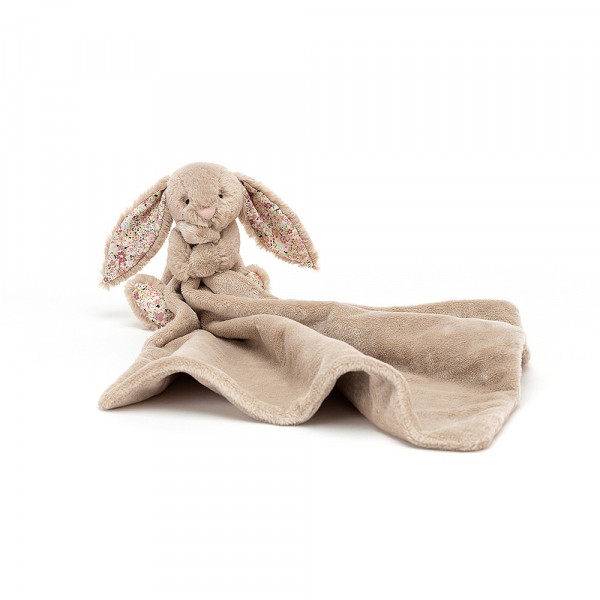 Doudou lapin Liberty - Bashful soother blossom beige