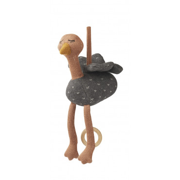 Mobile musical Angela - Autruche dark grey