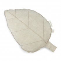 Coussin feuille Lin Français - Greige