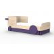 Lit enfant évolutif et son tiroir-lit Discovery - Violet cuberdon