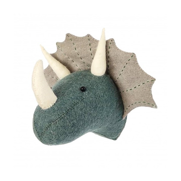 Trophée mini - Triceratops bleu