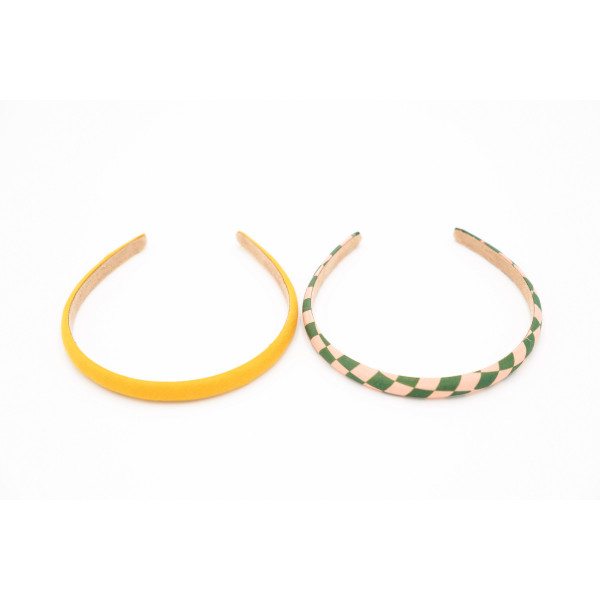Lot de 2 serre-têtes - Carreaux Sunset Orchard