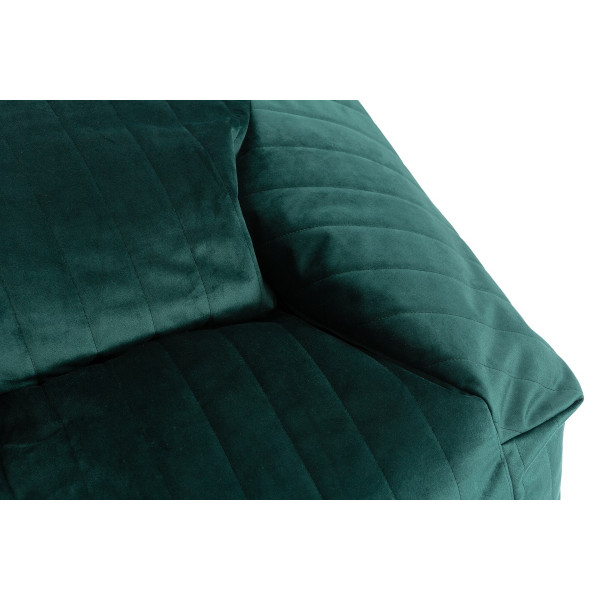 Pouf fauteuil velours Chelsea - Jungle green
