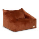 Pouf fauteuil velours Chelsea - Wild brown