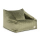 Pouf fauteuil velours Chelsea - Olive green