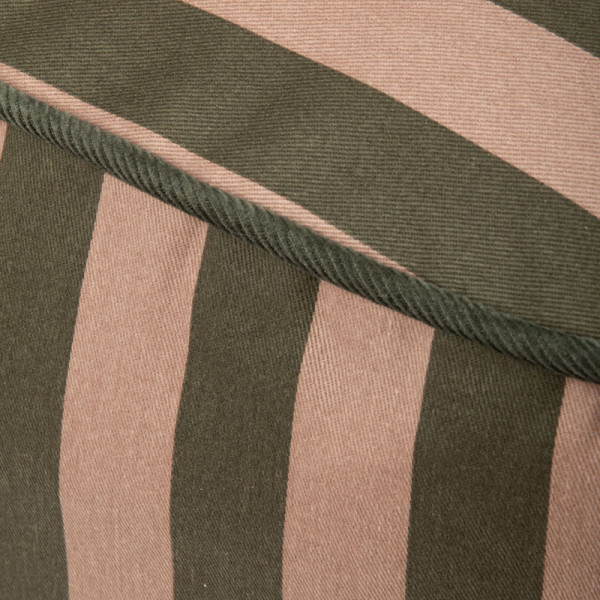 Pouf fauteuil enfant Majestic - Green taupe stripes