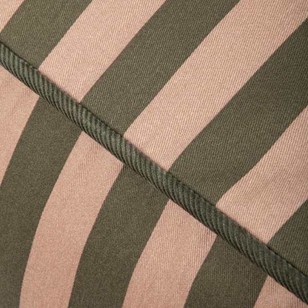 Pouf fauteuil enfant Majestic - Green taupe stripes