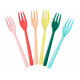 Lot de 6 fourchettes mélamine - Dance out Colors