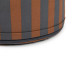 Pouf tabouret enfant Majestic - Blue brown stripes