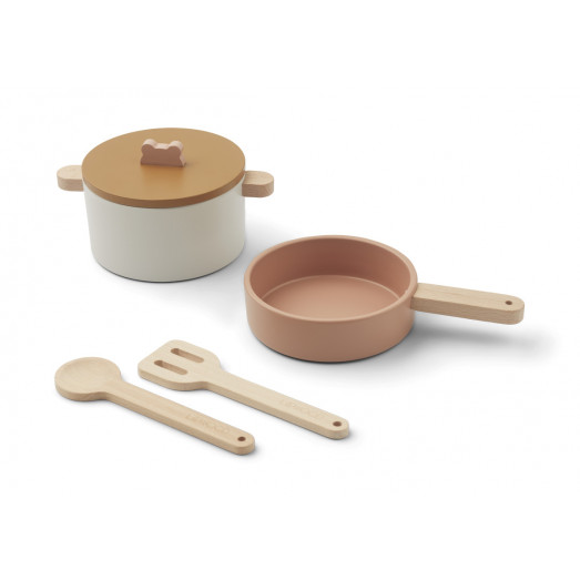 Set de cuisine en bois Antonio - Rose multi mix