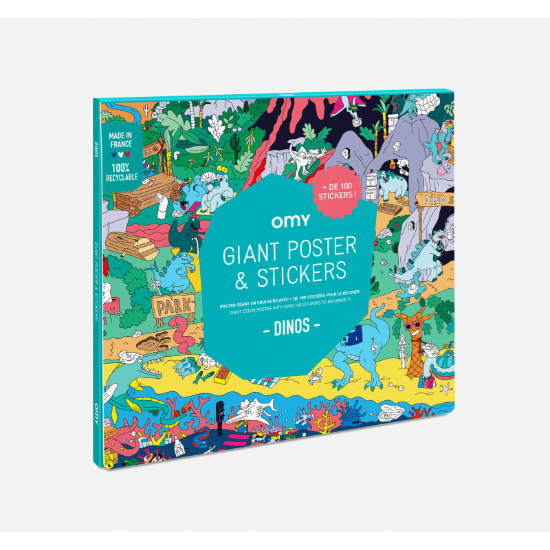 Grand poster et stickers Océan - OMY