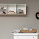 Etagère murale Wood 3 x 1 horizontale - Blanc