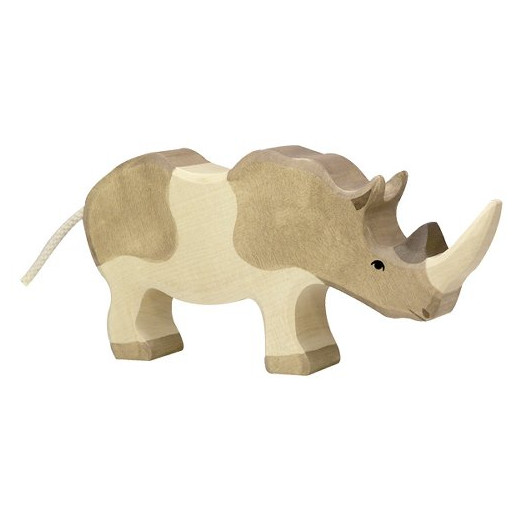 Figurine en bois - Rhinocéros