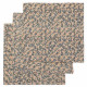 Pack 3 langes 65x65 cm - Champ bleu