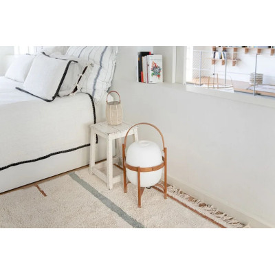 Tapis lavable en coton Lanes 90 x 130 cm - Vintage blue