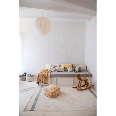 Tapis lavable en coton Gatro - Vintage blue