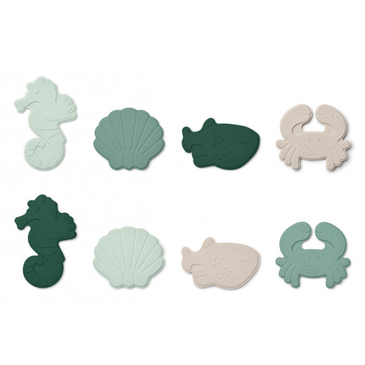 Jouets de bain à ventouse Paola - Sea creatures peppermint