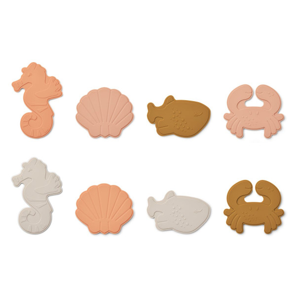 Jouets de bain à ventouse Paola - Sea creatures rose