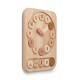 Horloge en bois Yelena - Rose multi mix