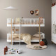 Lit superposé mi-haut Wood 90 x 200 - Blanc et chêne