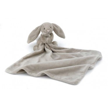 Doudou soother lapin Bashful - Taupe