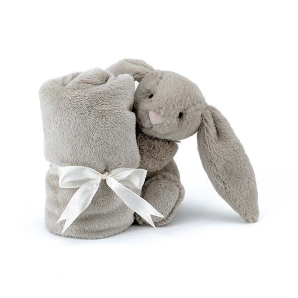 Doudou soother lapin Bashful - Taupe