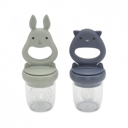 Lot de 2 sucettes grignoteuses Bunny - Onyx