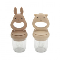 Lot de 2 sucettes grignoteuses Bunny - Bark/Shell