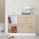 Bibliothèque Wood 3 x 2 horizontale - Blanc