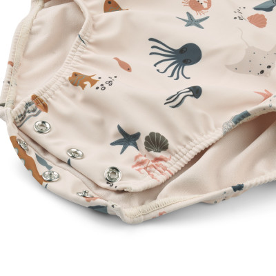 Maillot de bain body Maxime - Sea creature sandy