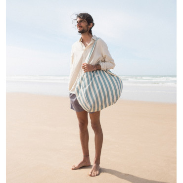 Sac de plage Portofino - Blue stripes